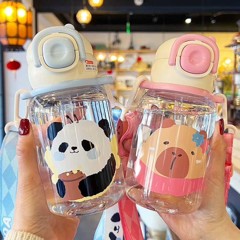 可爱幼儿园小学生上学专用水杯女高颜值学生2025新款夏便携吸管杯