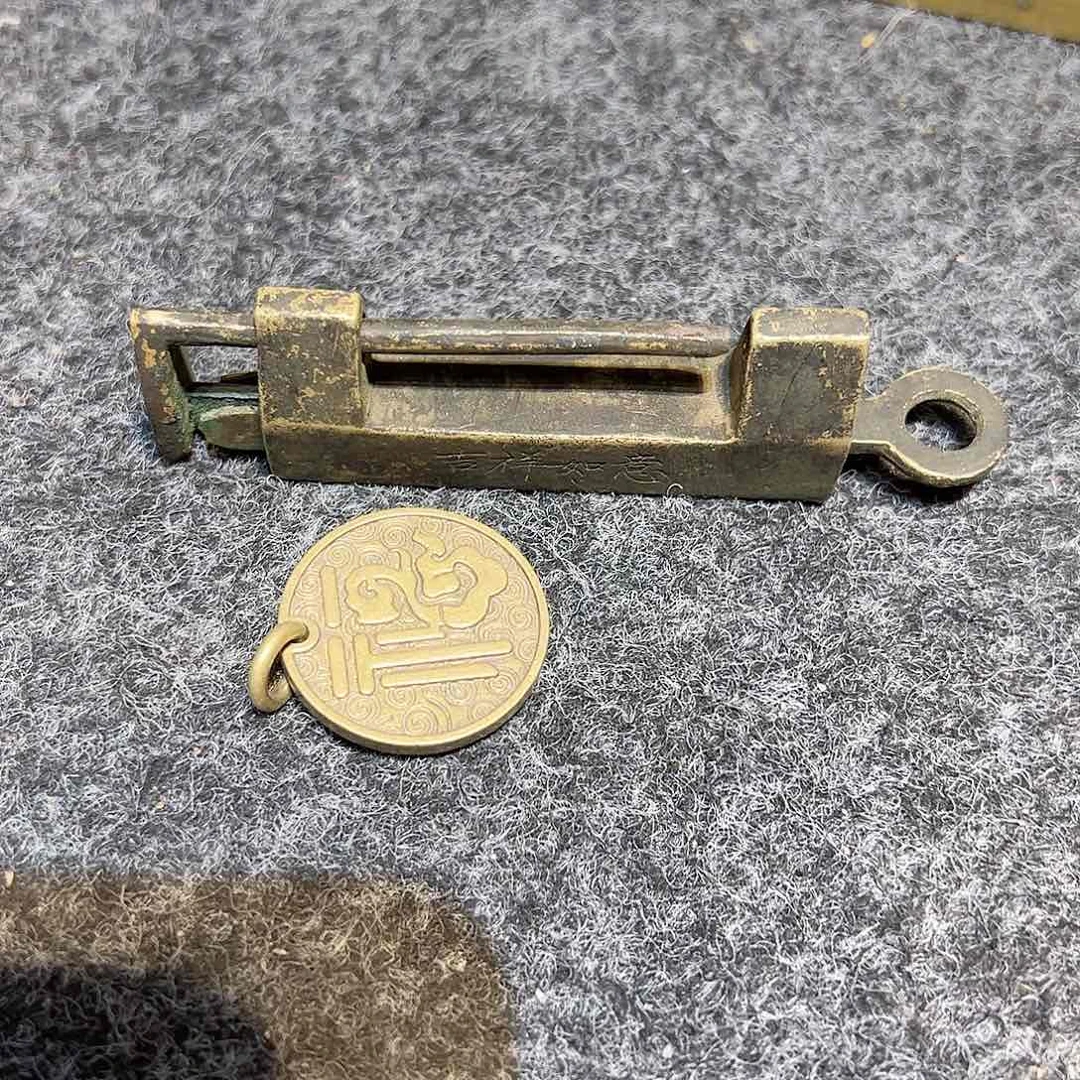 菩*树黄铜摆件工艺品，