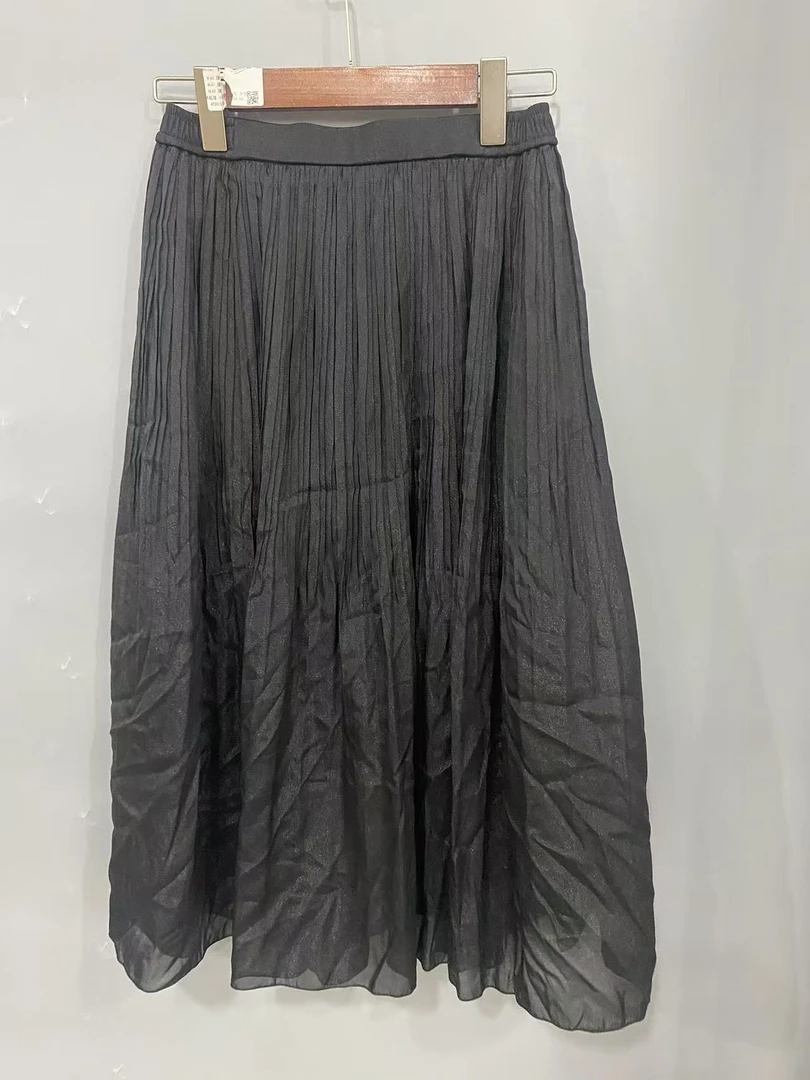 【Montendre】秋季新款 时尚休闲气质百搭薄款纯色半裙