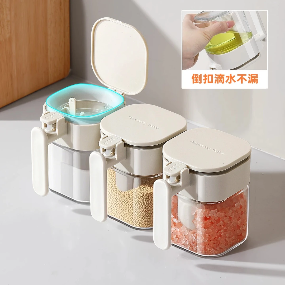 家用盐罐佐料盒厨房用组合调料盒新款调料瓶调料罐盐罐子套装
