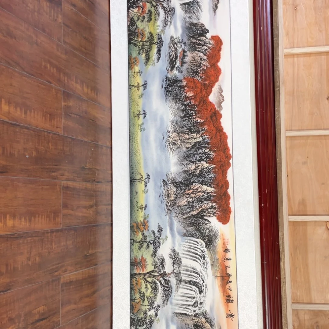 国画带框尺寸48*163厘米