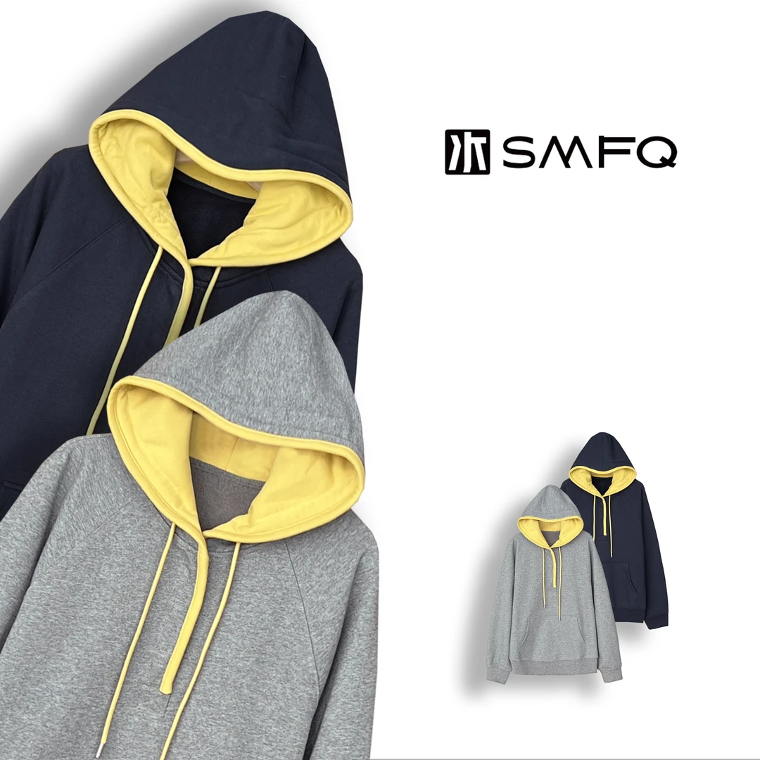 水木夫妻“灿烂能量”减龄撞色加绒保暖卫衣SM5630