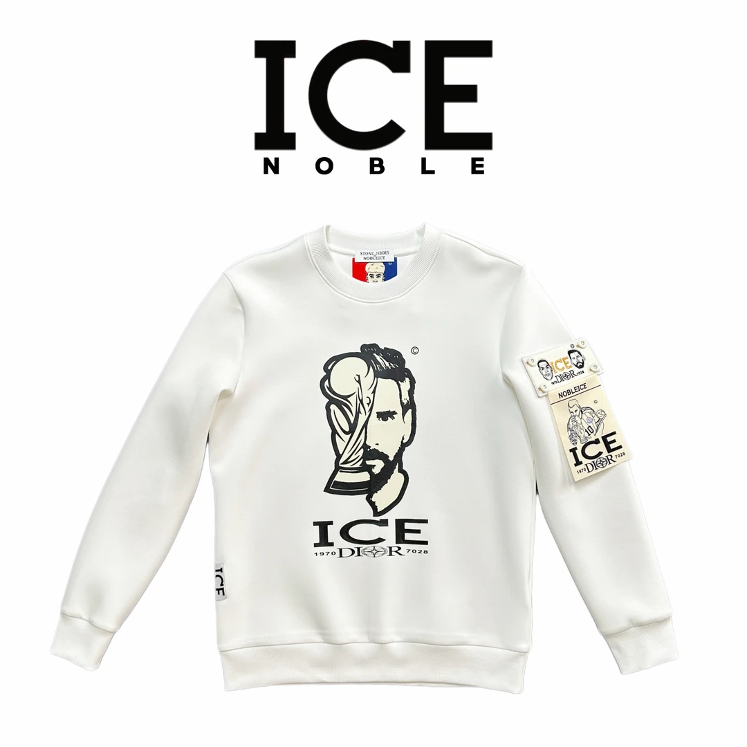 ICE NOBLE/意大利奢品 秋冬圆领套头时尚百搭卫衣休闲长袖