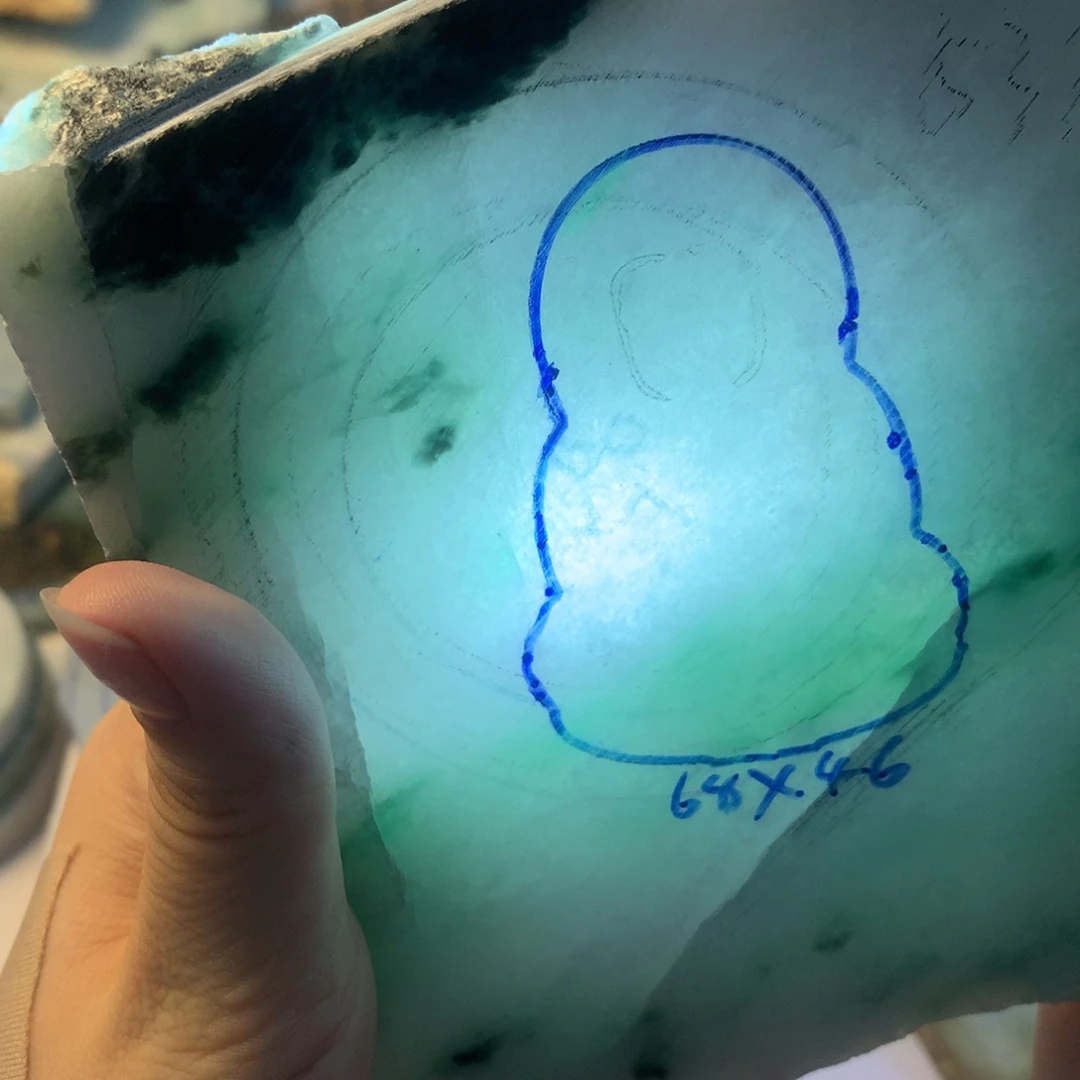 翡翠散珠翡翠手镯