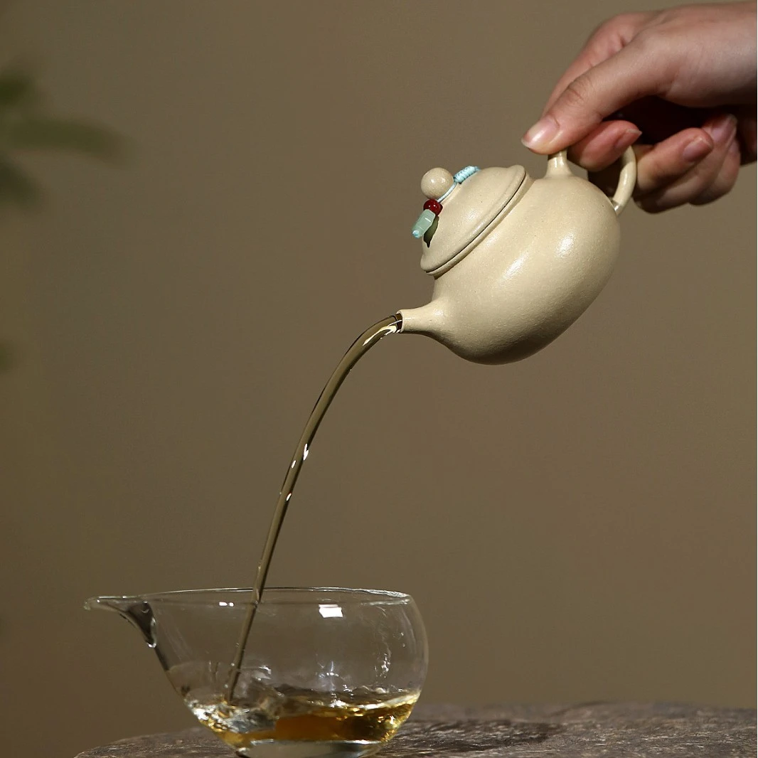 紫砂壶原矿小品宜兴容天制作匠山绿泥手工直泡茶壶