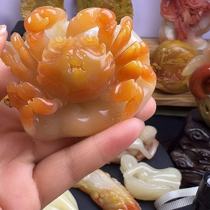 漫***迷寿山石八方来财摆件