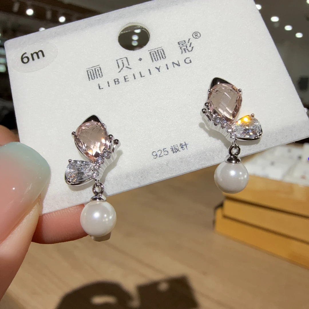 非金属仿珍珠耳饰 丽银精品耳饰B-245