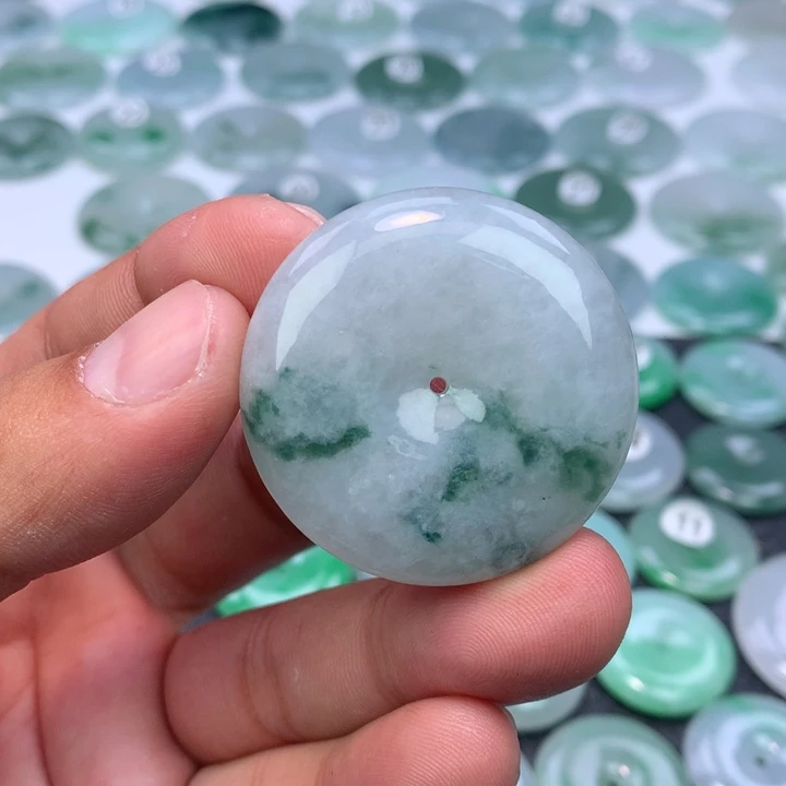 颈饰未镶嵌翡翠缅甸天然A货翡翠39.8-9.0