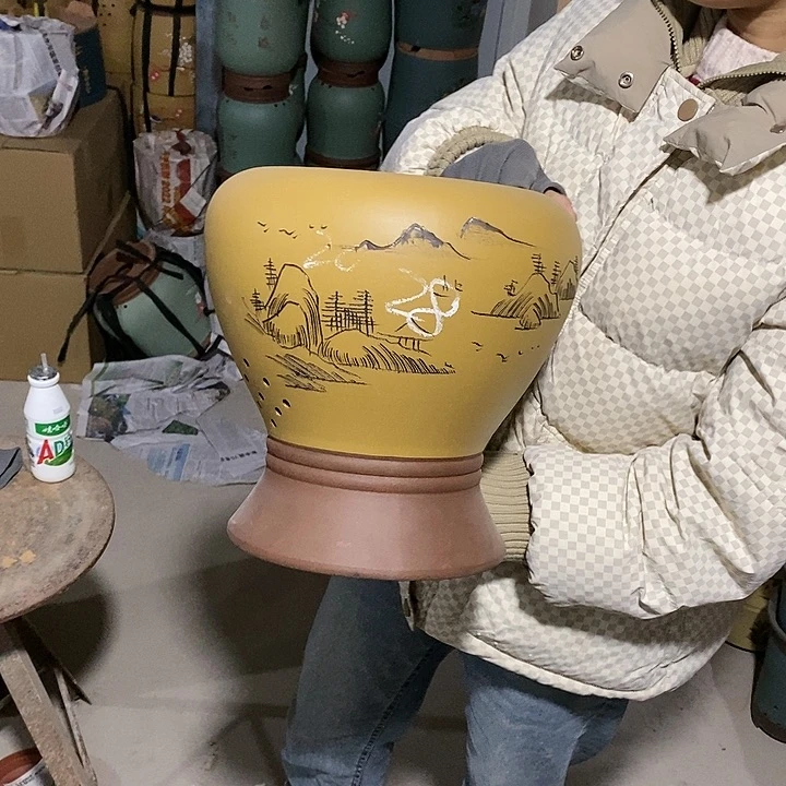 紫砂花盆紫砂花盆