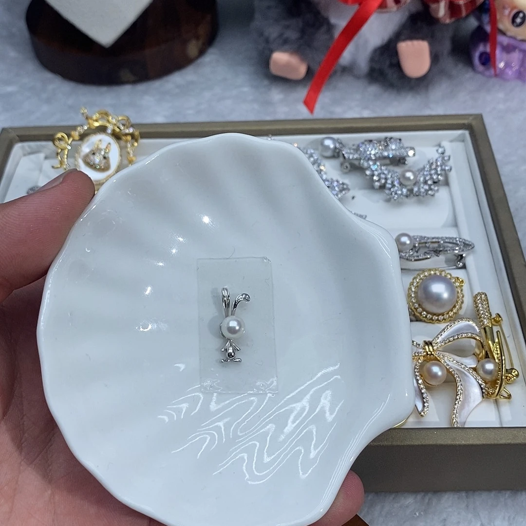 银S925镶嵌颈饰海水珍珠