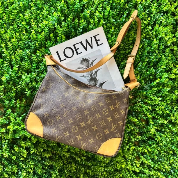 95新 LouisVuitton/路易威登 全原始 经典牛角包单肩斜挎包