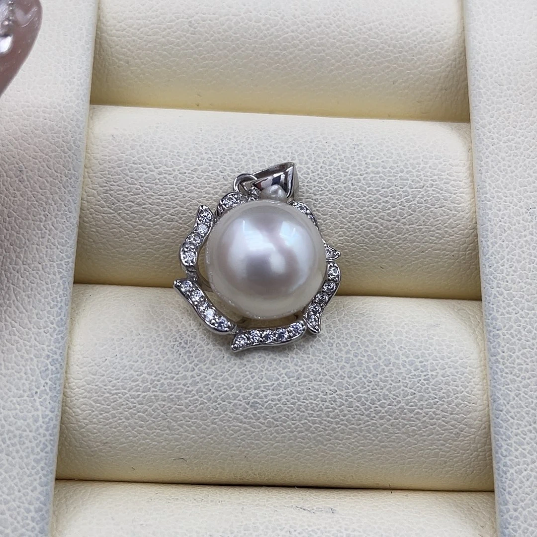 海水珍珠颈饰银S925镶嵌