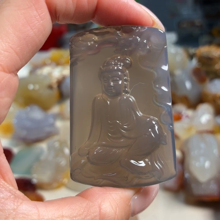 玛瑙/玉髓未镶嵌吊坠(不含链)