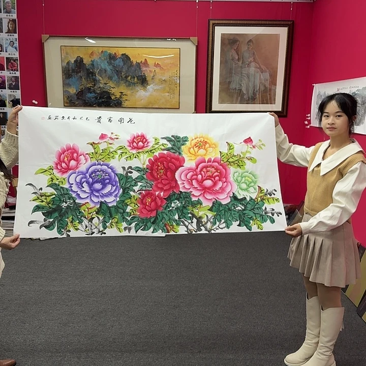 国画何老师8平尺精品