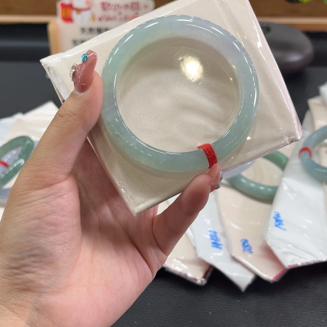 妳***翡翠手镯未镶嵌54正圈