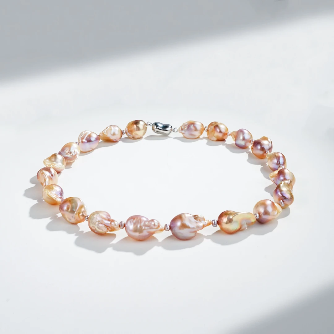 11-13mm S925银天然淡水珍珠项链YA466巴洛克珍珠多样性发货45cm