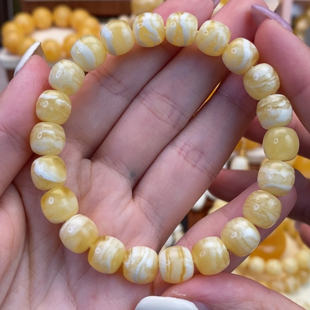 【闪购商品】未镶嵌蜜蜡裸石手链
