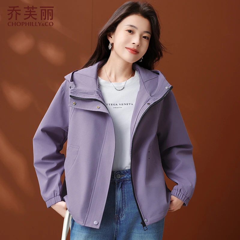 妈妈装秋外套2025新款洋气大码40岁50中老年女春秋款时尚短款风衣