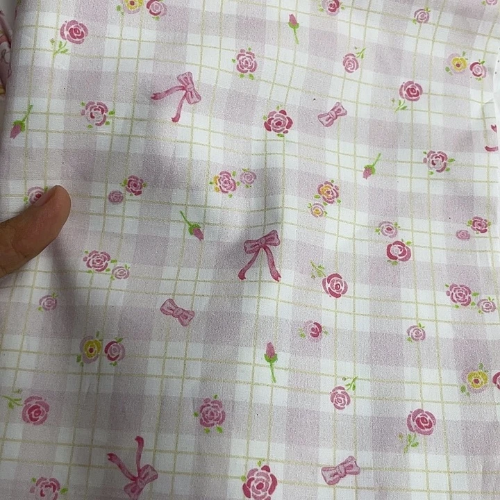 无纺布半米碎花棉布府绸面料柔软舒适