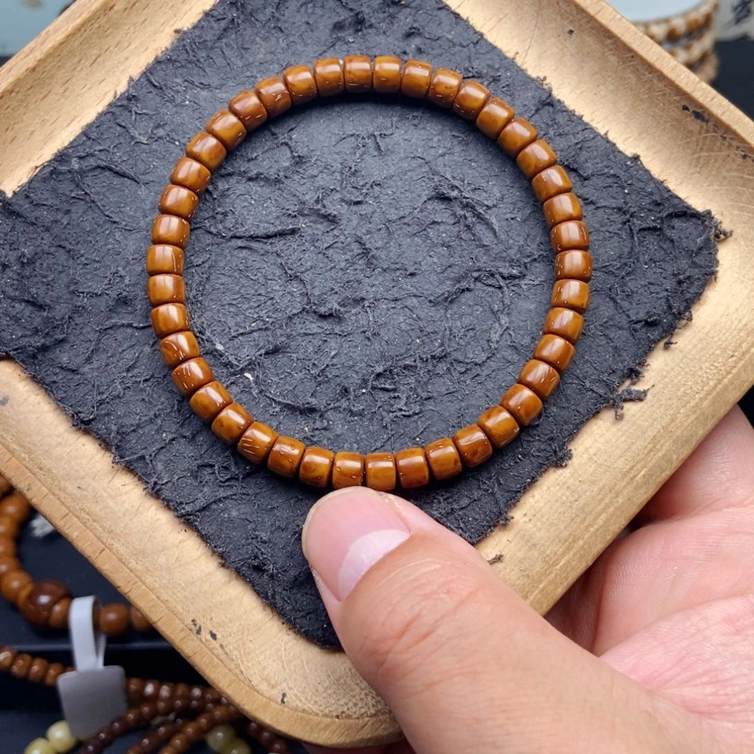 紫金鼠手串6mm实心直切