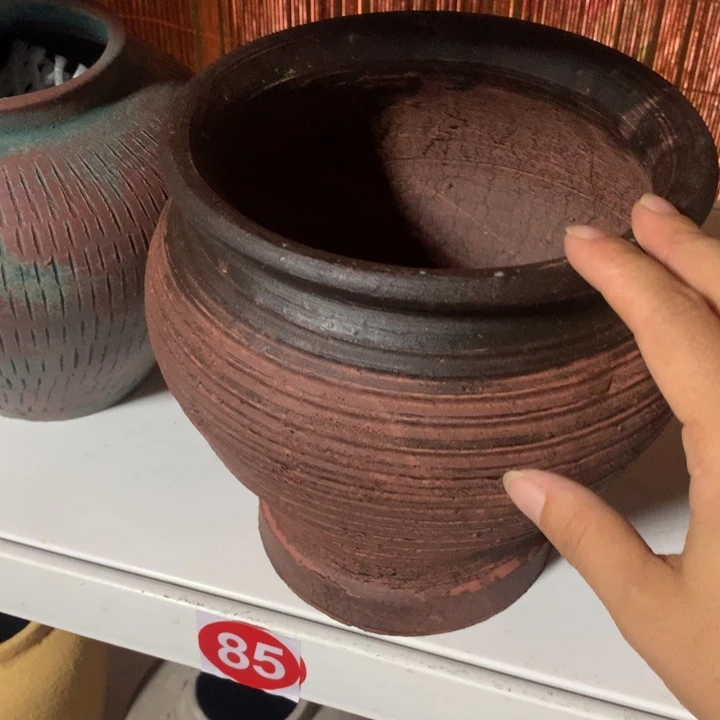 【闪购商品】粗糙盆有孔高19口18