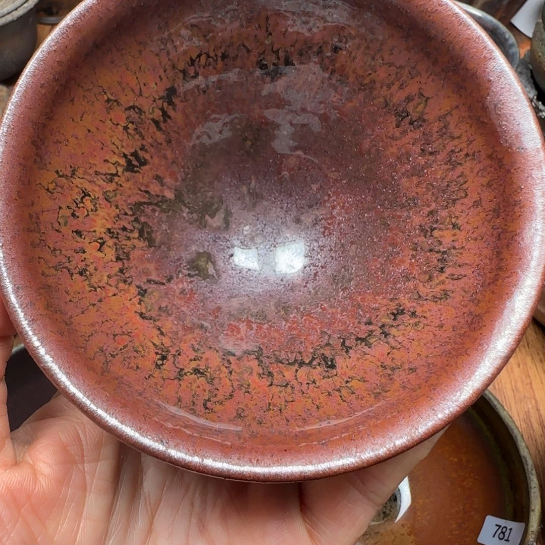 夜***露柴烧建盏茶盏茶杯980