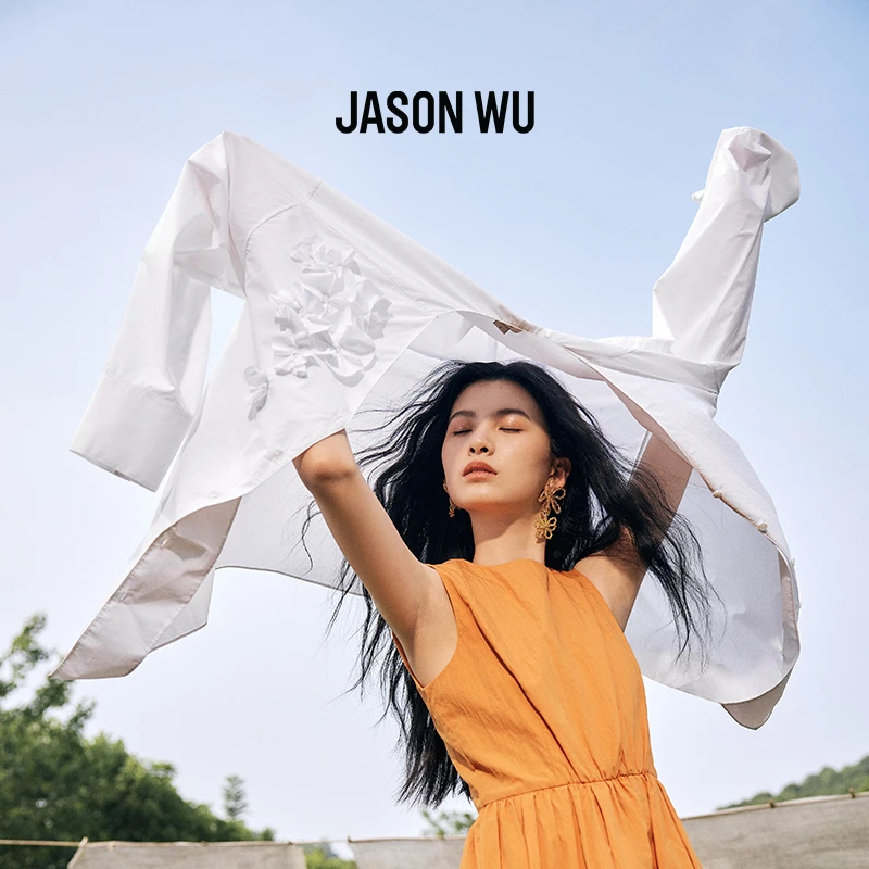 jason wu防晒盘花衬衫