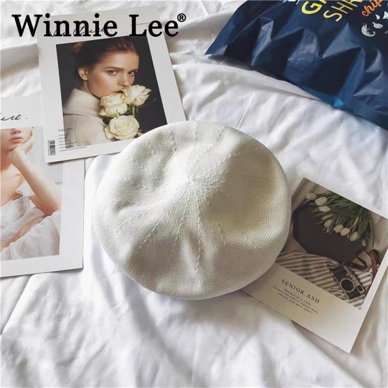 轻薄透气夏季新款蓓蕾帽简约可调节纯色画家帽时尚百搭