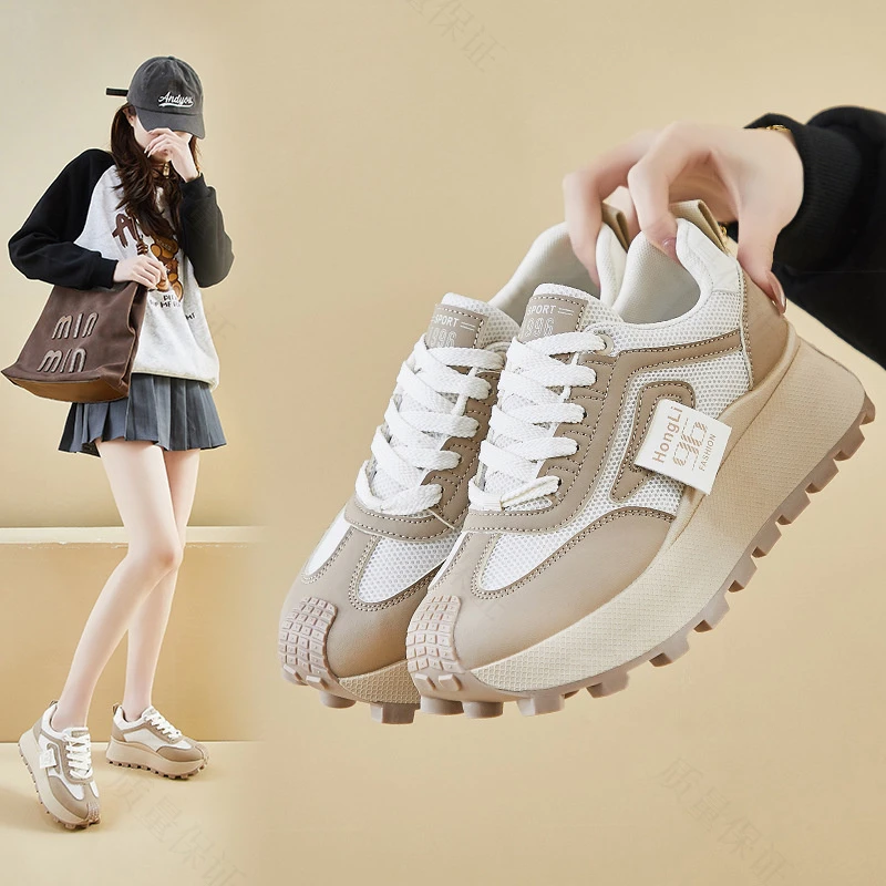 韩版新款老爹鞋女春季学生运动跑步休闲鞋厚秋季厚底增高老爹