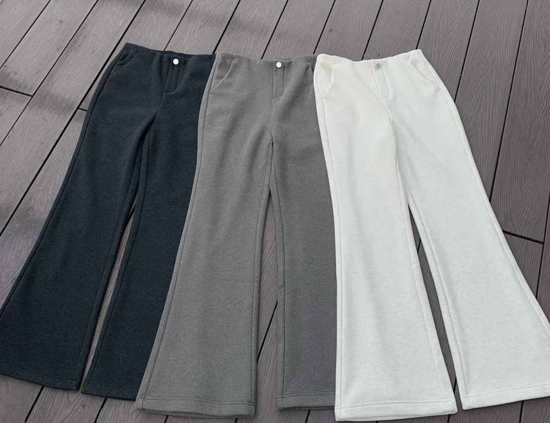 新年款两色微喇裤