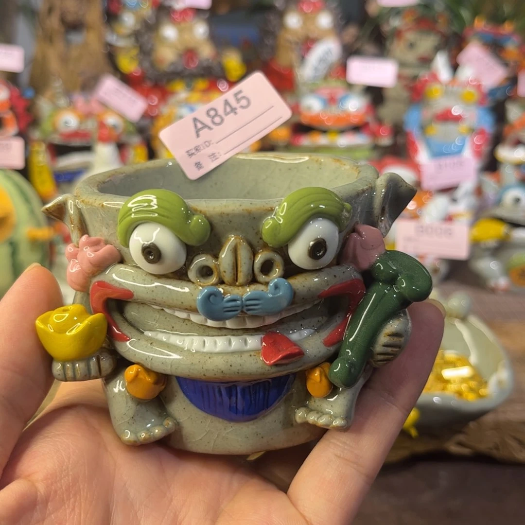 泥塑纯手工茶宠摆件