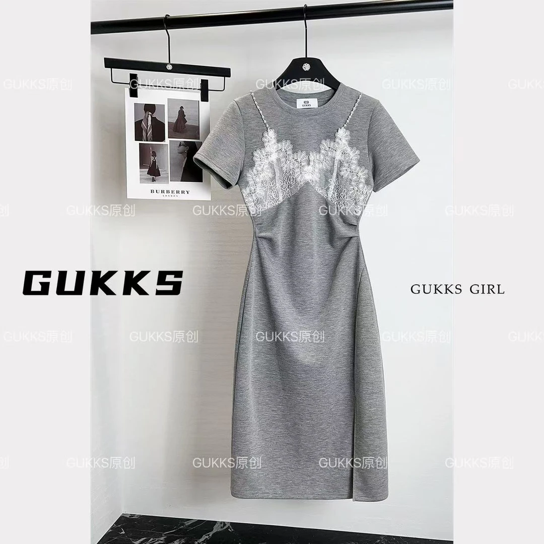 GUKKS/2025新款女夏流行爆款气质名媛显瘦轻奢高级感