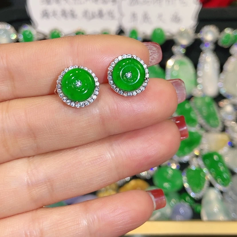 【闪购商品】未镶嵌翡翠耳饰天然翡翠