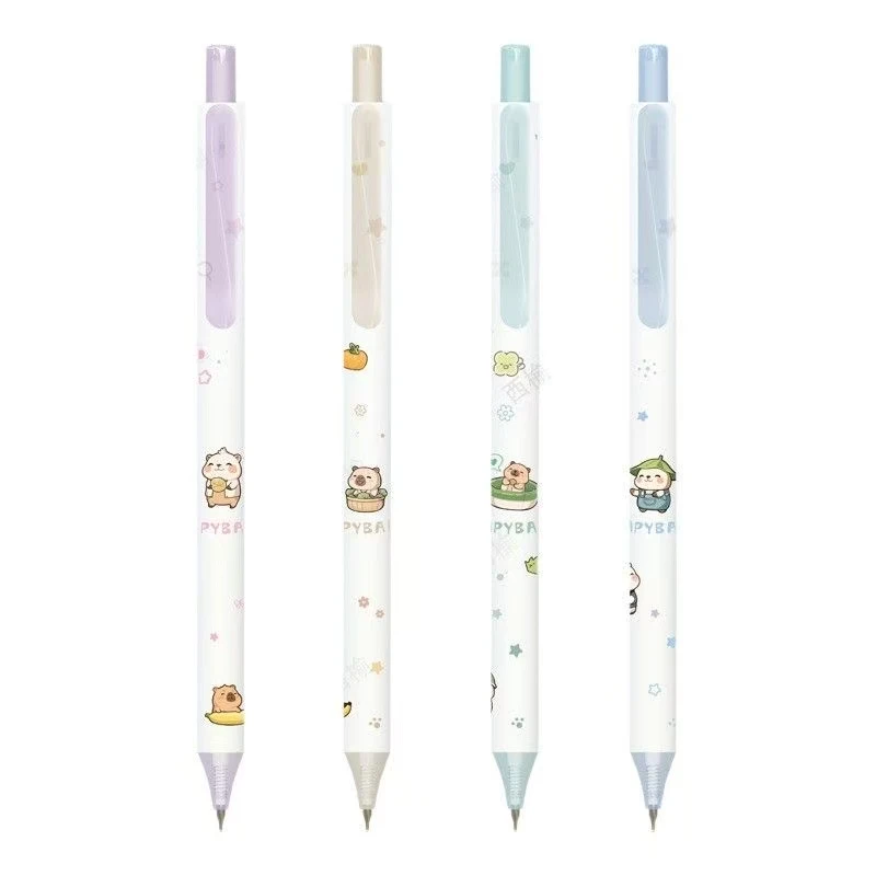 【发4支东米805C卡皮巴拉cs双珠笔头0.5mm书写黑色】