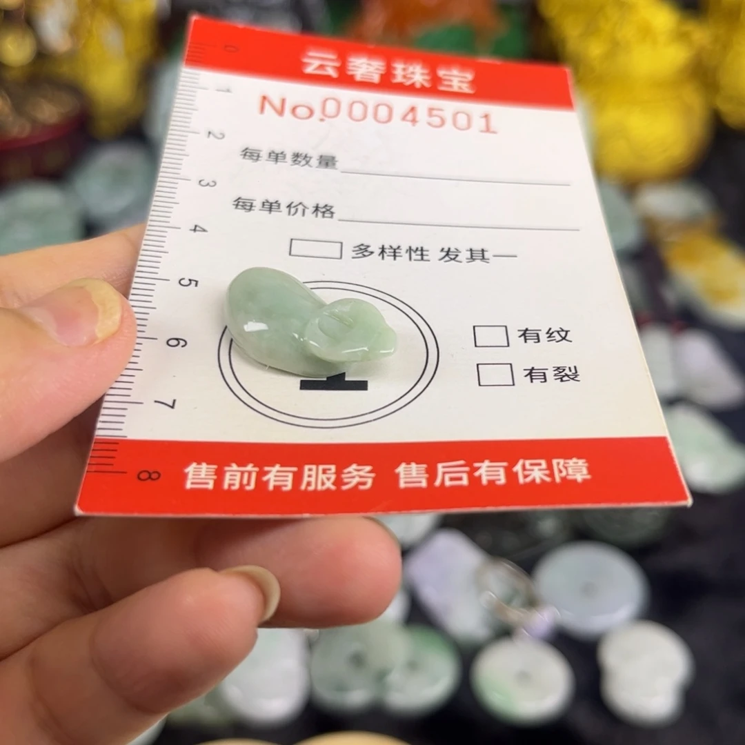 翡翠未镶嵌吊坠(赠链)6