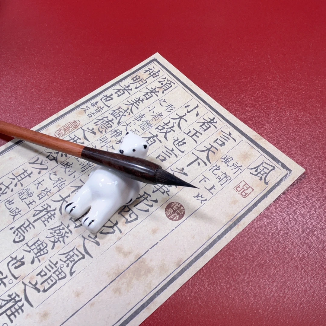 【千梦】鼠须鸡距小楷毛笔出锋2.3cm小行书毛笔国画毛笔