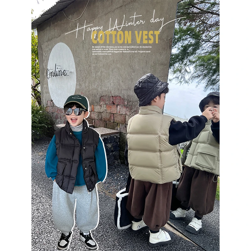 Q现货-冬装儿童保暖马甲HDM2013