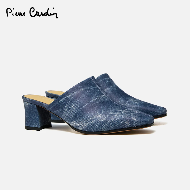 皮尔卡丹 pierre cardin 摇滚系列女鞋穆勒鞋女商场同款C52C1158
