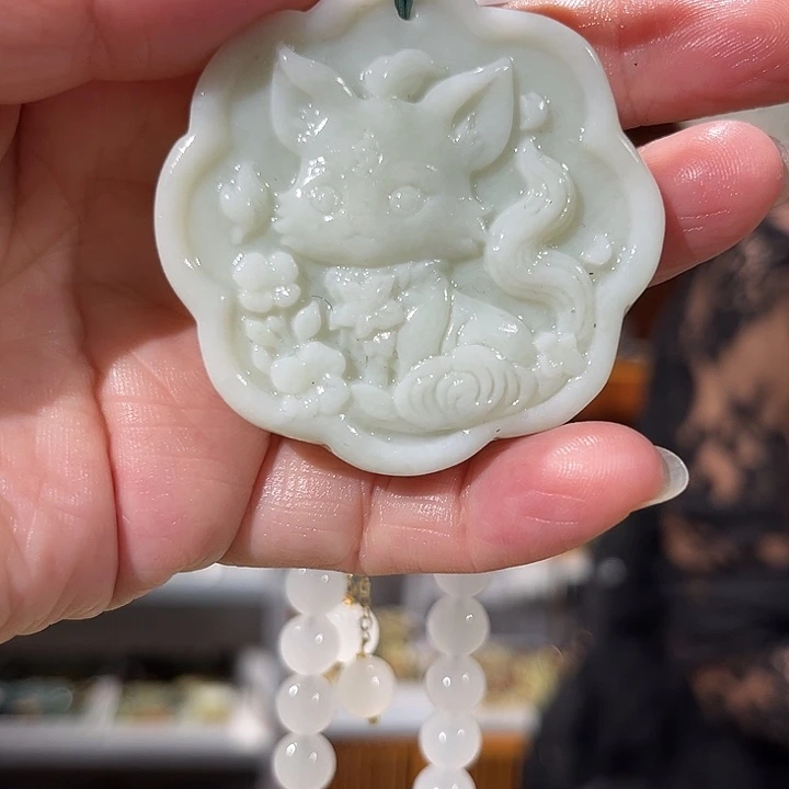 未镶嵌岫玉毛衣链