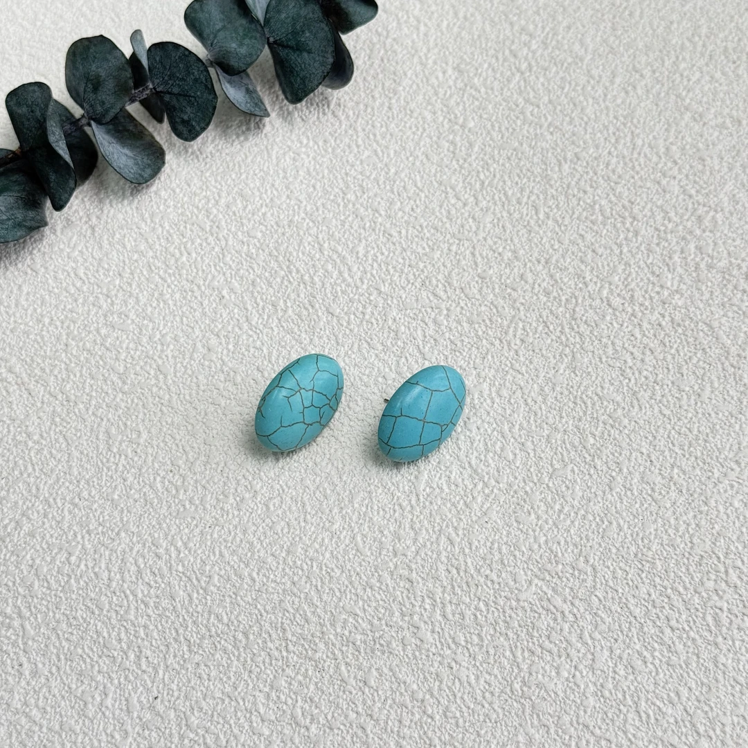 铜合金亚克力耳饰 复古气质耳钉bp1943