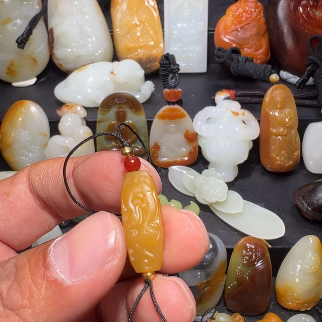 和田玉颈饰未镶嵌可***口