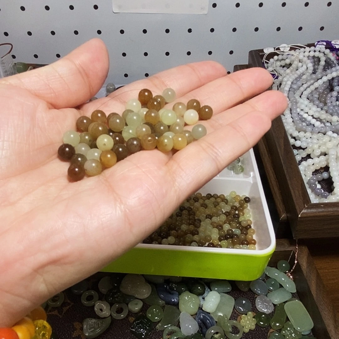 木***土和田玉未镶嵌手链