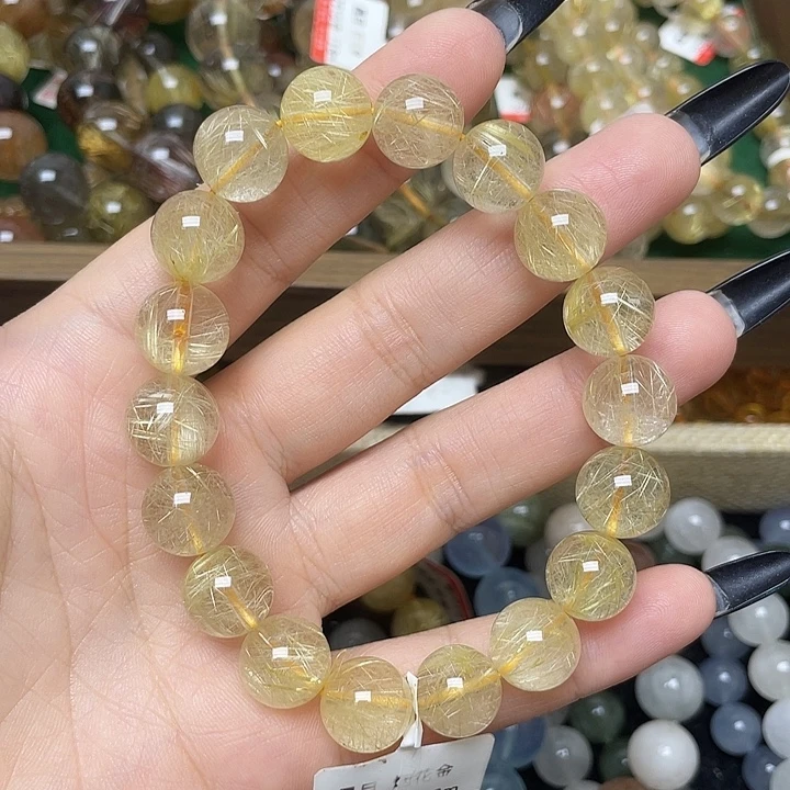 未镶嵌手链水晶金发晶12