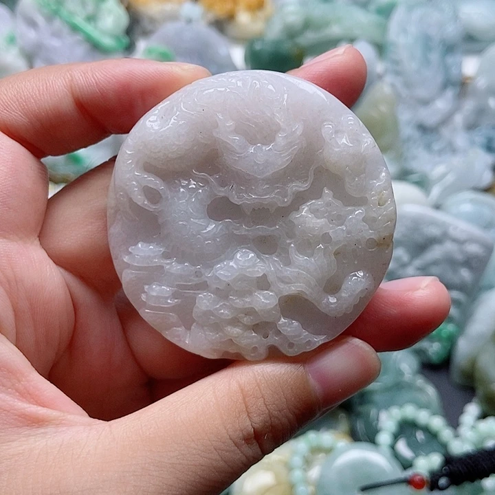 翡翠未镶嵌吊坠(不含链)1