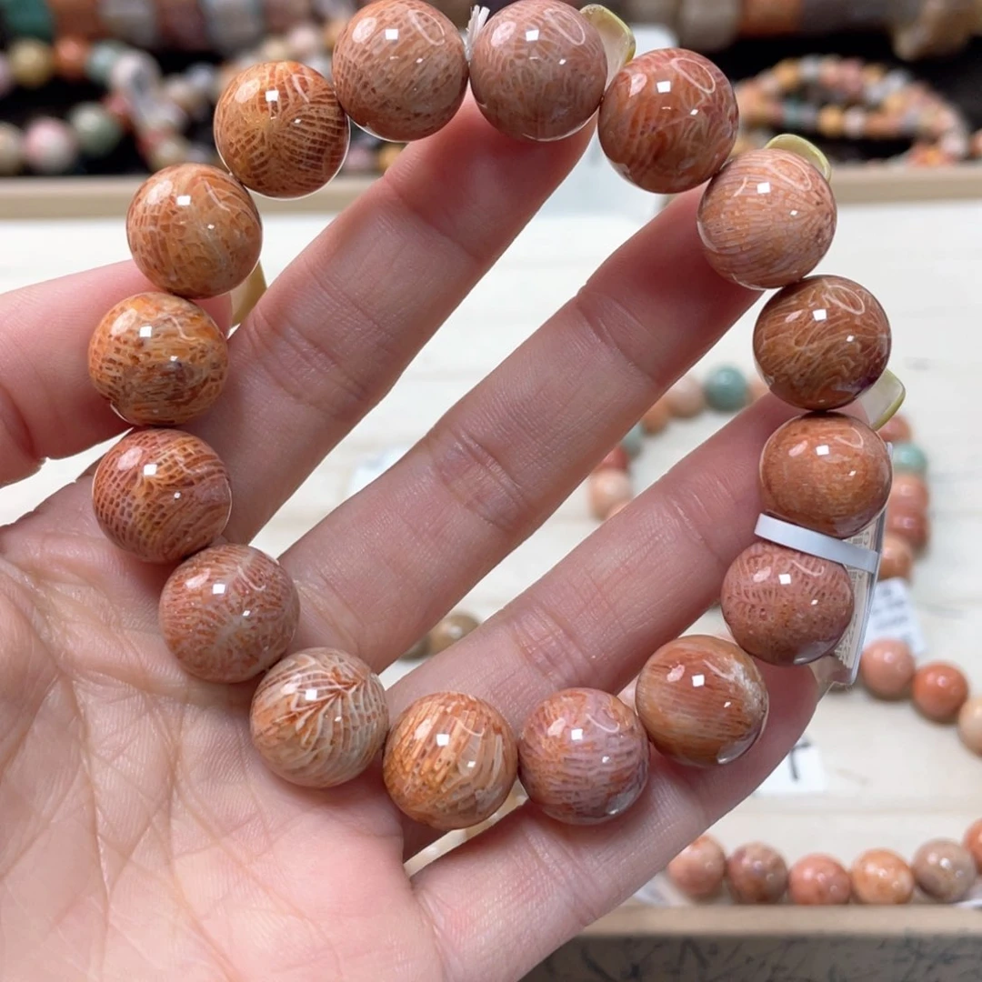 硅化珊瑚（珊瑚玉）手链未镶嵌科*娜461