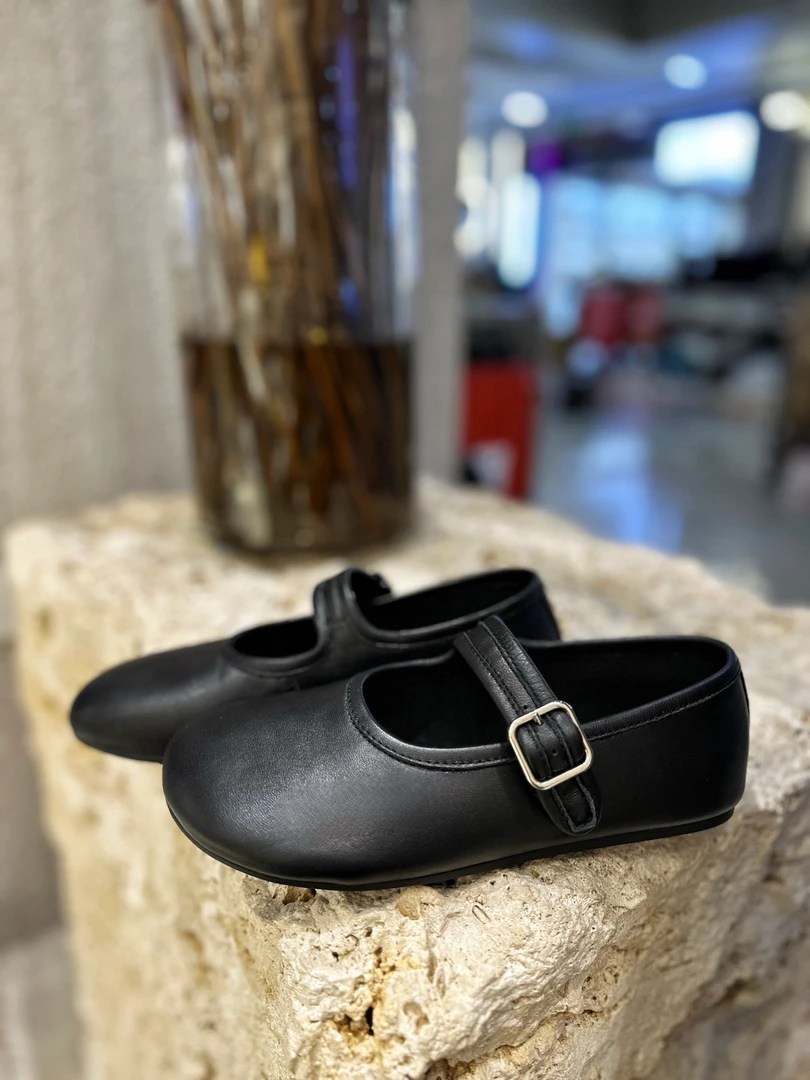 98-08【头层羊皮】 35-39 | 方头软底一字扣简约百搭玛丽珍单鞋