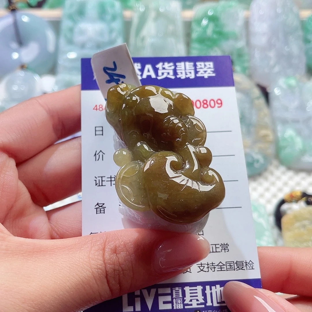 颈饰未镶嵌翡翠貔貅