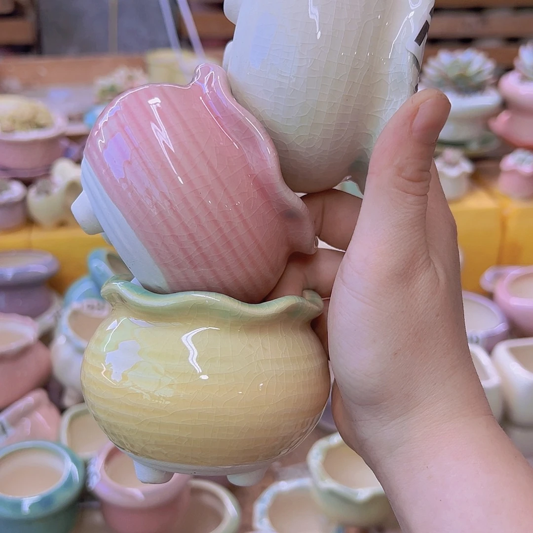 陶瓷花盆当场到场满12包邮
