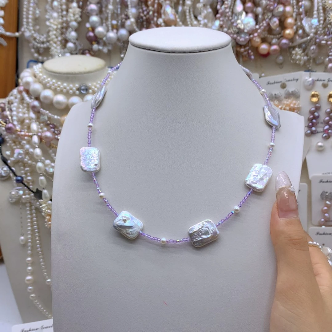 银S925镶嵌淡水珍珠耳饰