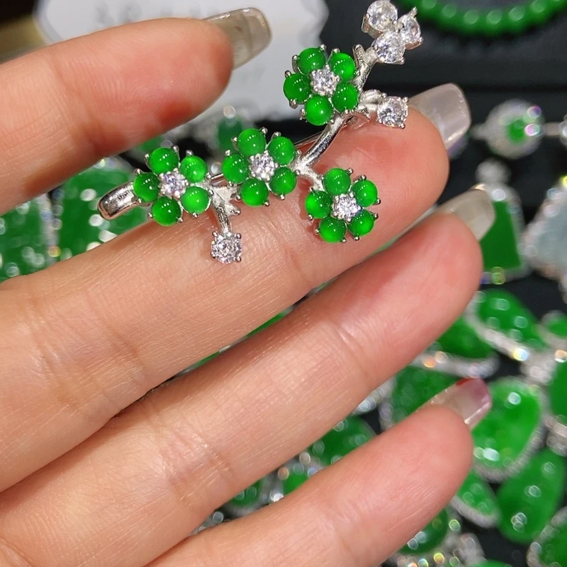 【闪购商品】翡翠颈饰未镶嵌美**画天然翡翠